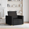 Ausziehbare Schlafcouch Einzel Schwarz 90 x 165 x 87 cm Stoff
