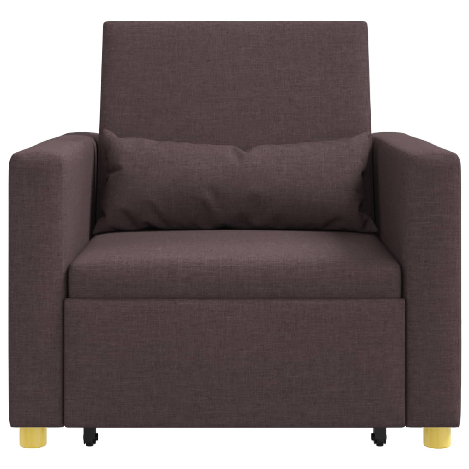 Ausziehbare Schlafcouch Einzel Dunkelbraun 90 x 165 x 87 cm