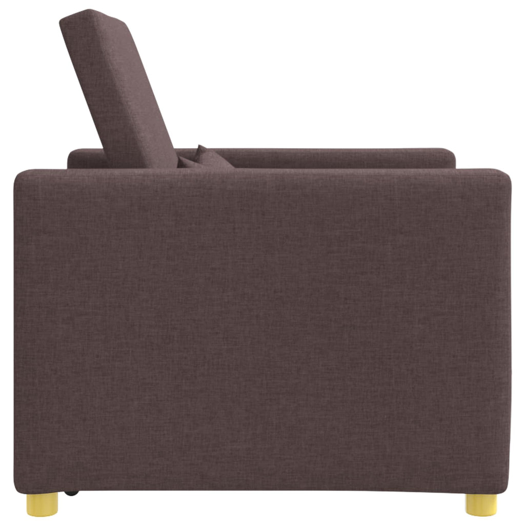 Ausziehbare Schlafcouch Einzel Dunkelbraun 90 x 165 x 87 cm