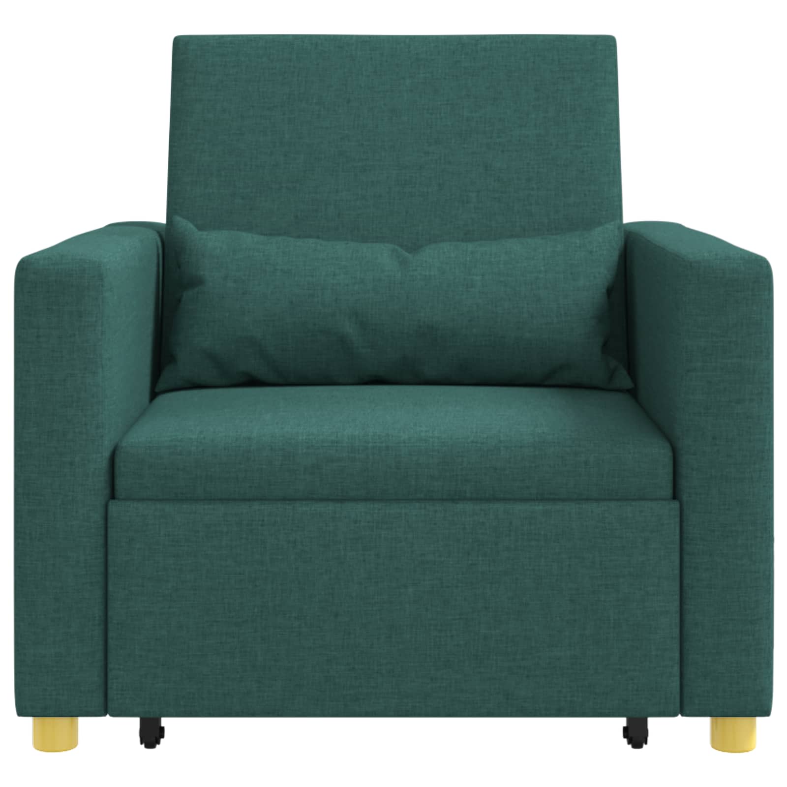 Ausziehbare Schlafcouch Einzel Dunkelgrün 90 x 165 x 87 cm