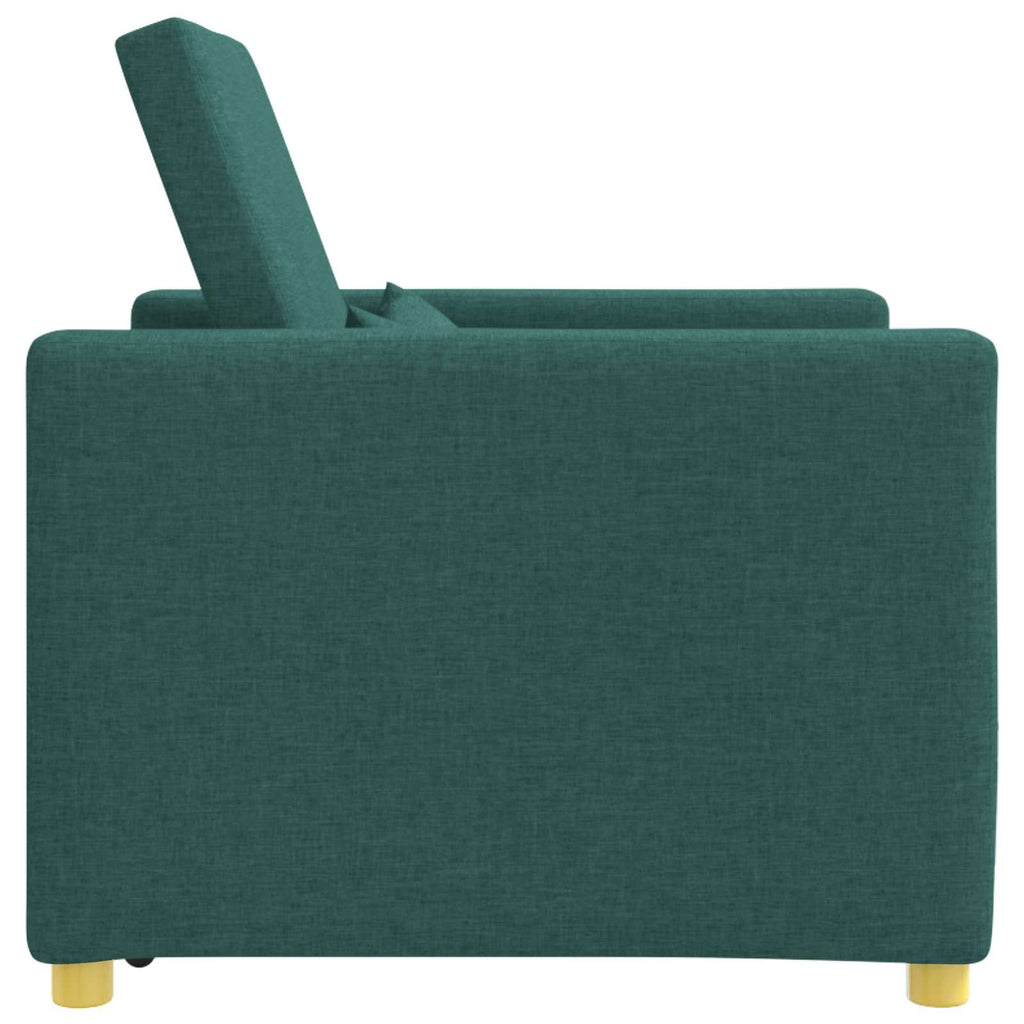 Ausziehbare Schlafcouch Einzel Dunkelgrün 90 x 165 x 87 cm