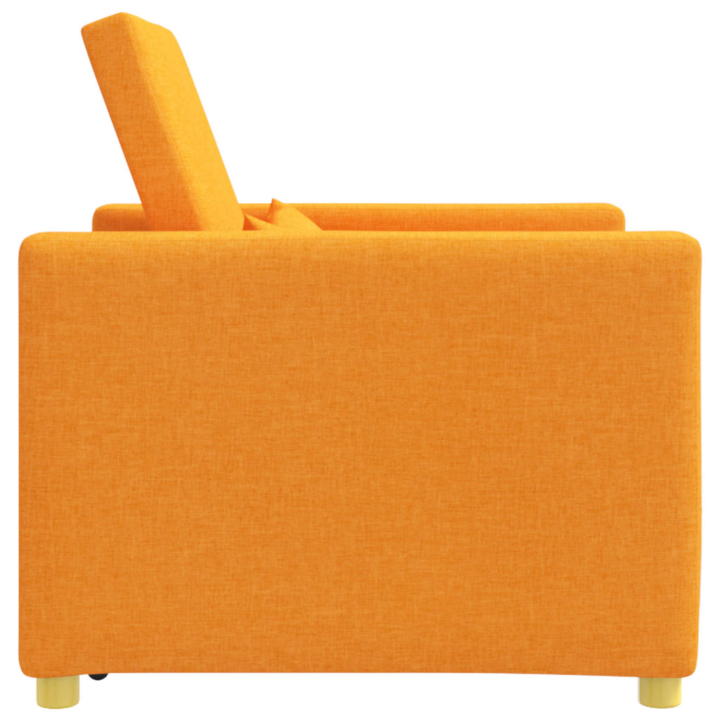 Ausziehbare Schlafcouch Einzel Dunkelgelb 90 x 165 x 87 cm