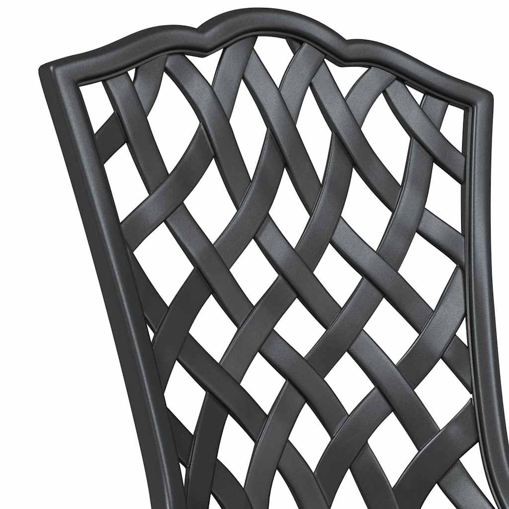 Gartenstuhl 2 pcs Schwarz 39 x 40 x 87cm Aluminium