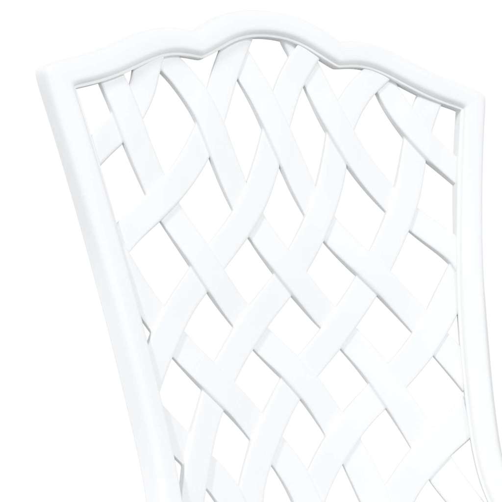 Gartenstuhl 2 pcs Weiß 39 x 40 x 87cm Aluminium