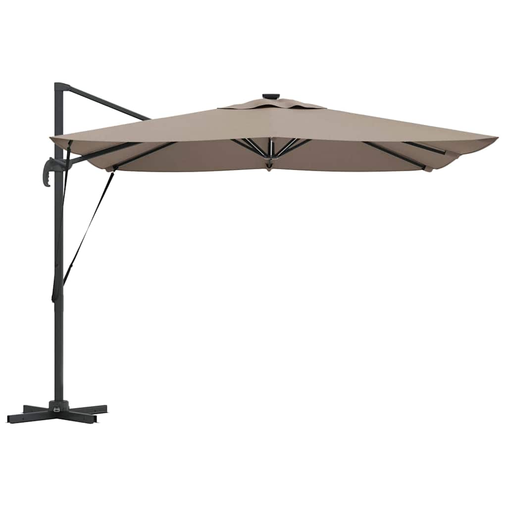 Sonnenschirm Taupe 286 x 284 x 270 cm Aluminium und Polyester