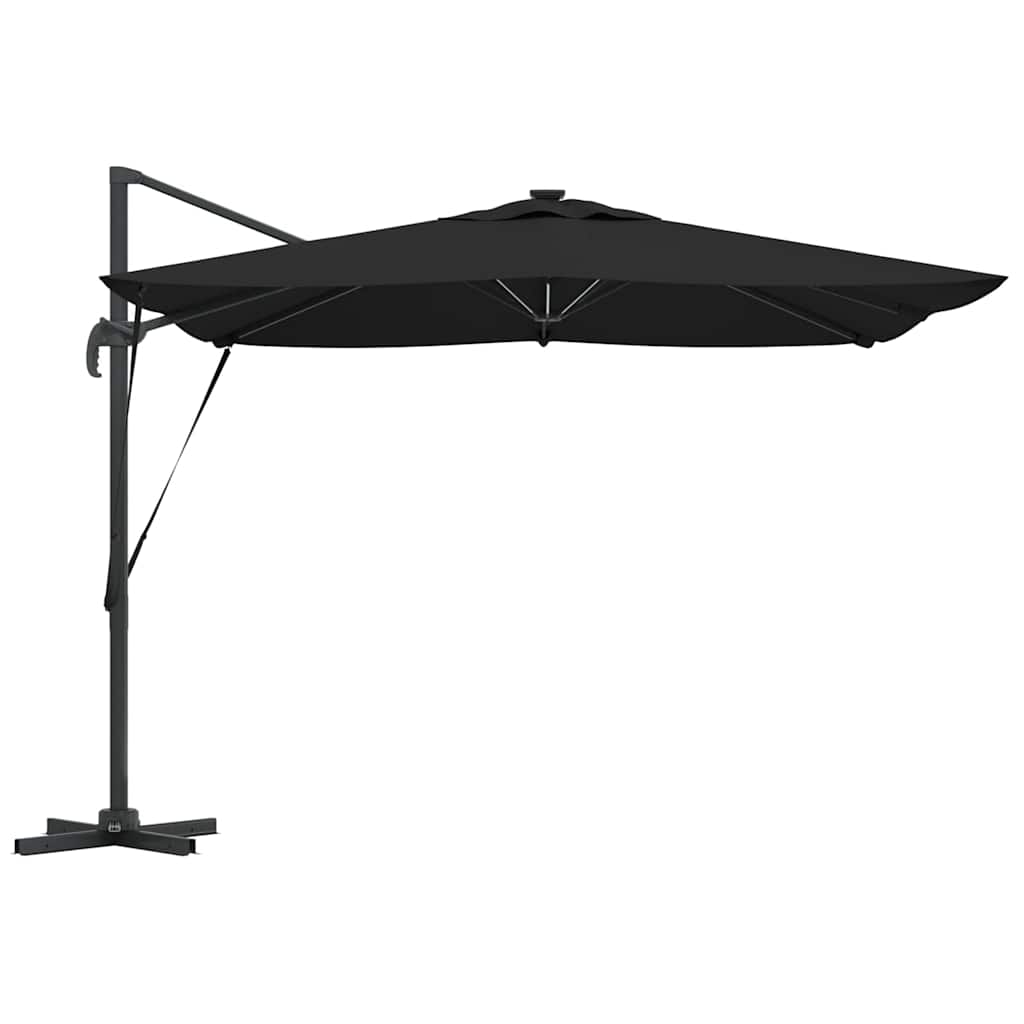 Sonnenschirm Schwarz 286 x 284 x 270 cm Aluminium und Polyester