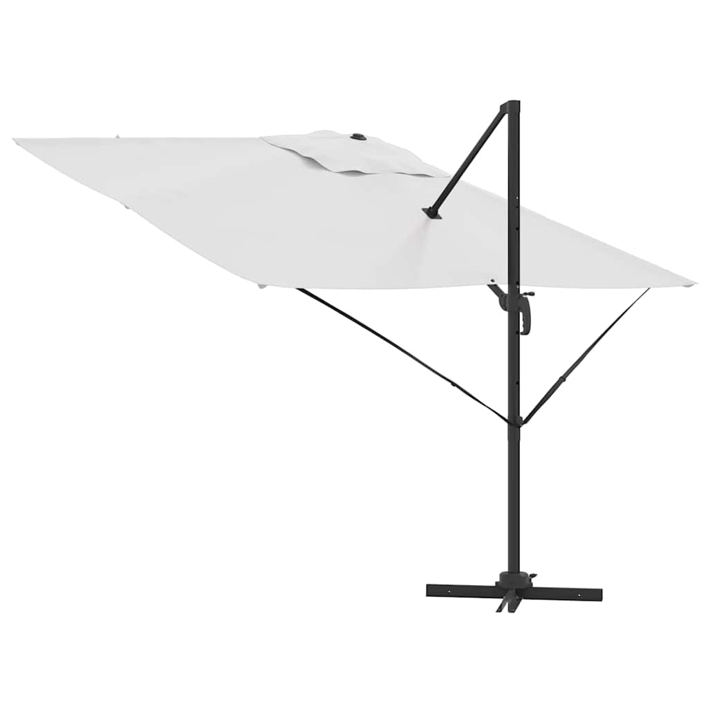Roma Parasol Beige 286 x 284 x 265 cm Aluminium und Polyester