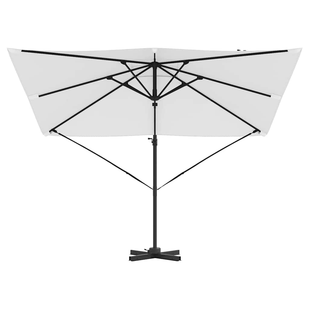 Roma Parasol Beige 286 x 284 x 265 cm Aluminium und Polyester
