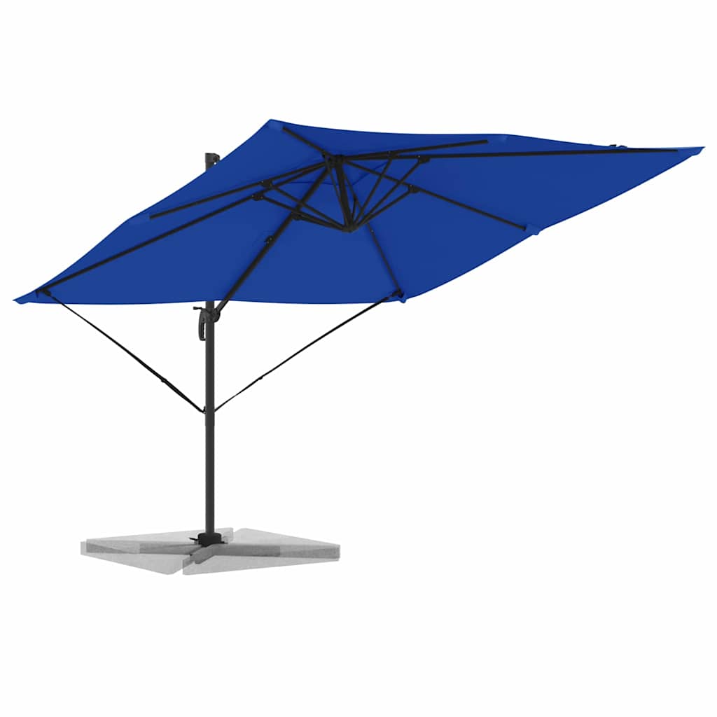 Roma Parasol Blau 286 x 284 x 265 cm Aluminium und Polyester