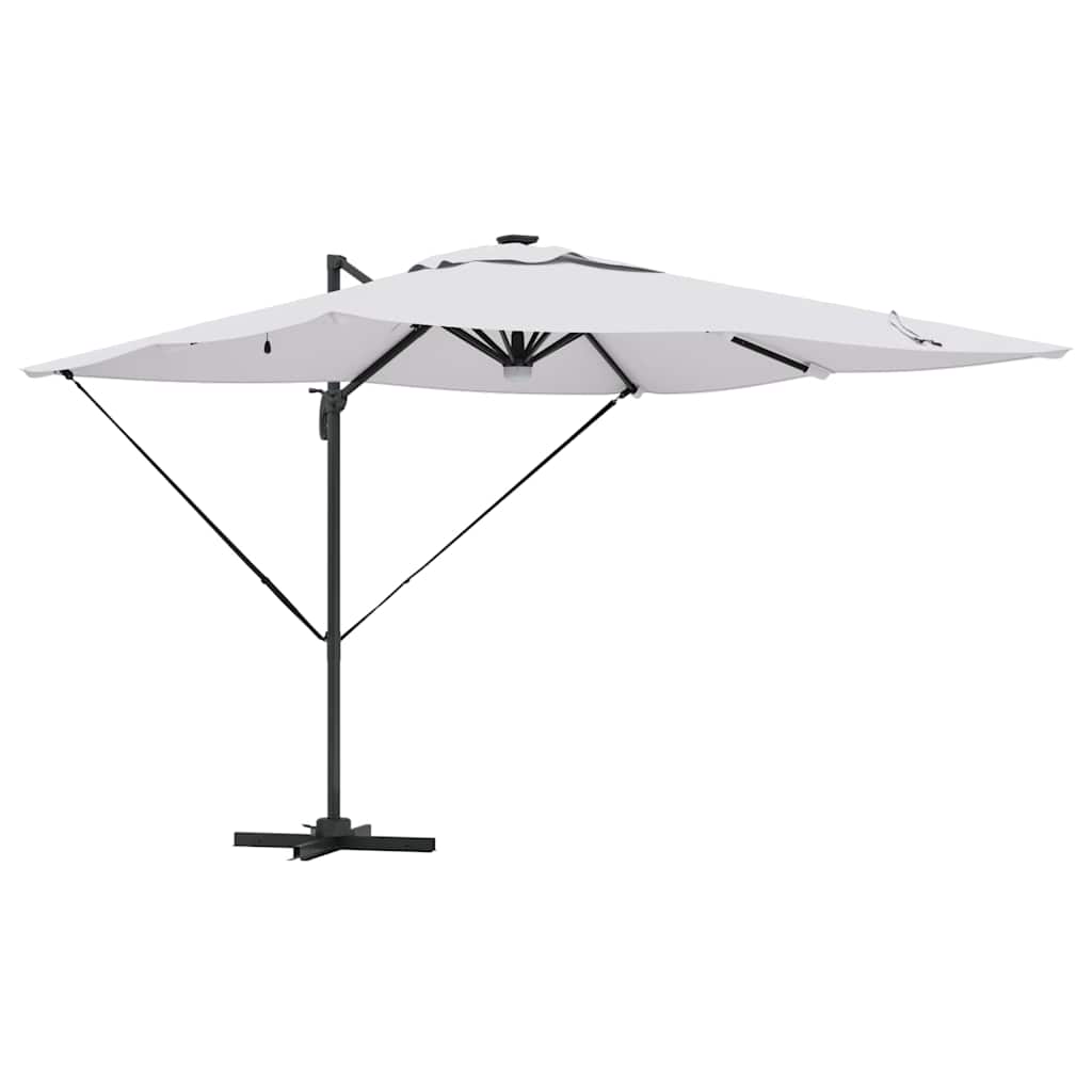 Roma Parasol Beige 286 x 284 x 270 cm Aluminium und Polyester