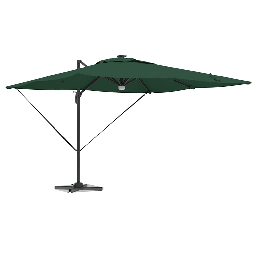 Roma Parasol Grün 286 x 284 x 270 cm Aluminium und Polyester