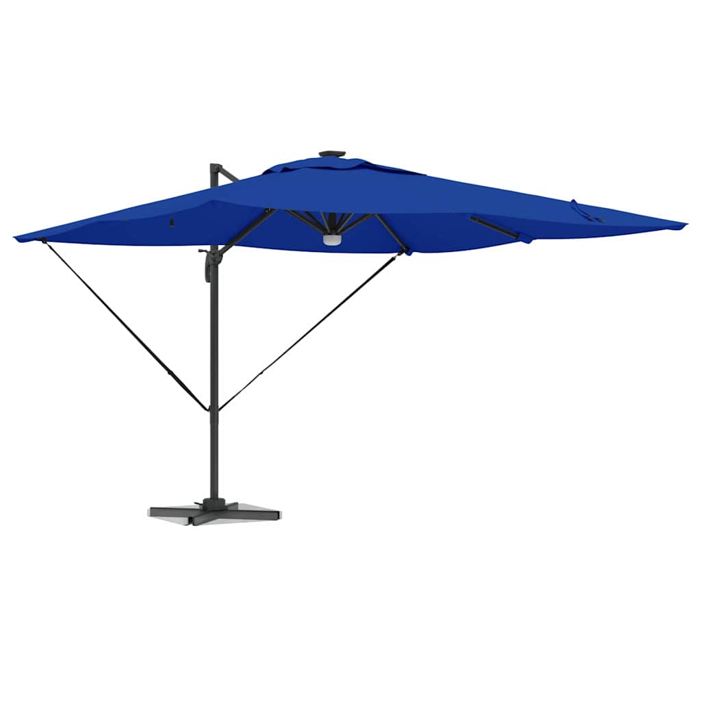 Roma Parasol Blau 286 x 284 x 270 cm Aluminium und Polyester
