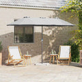 Garten-Sonnenschirm Sand 370 x 197 x 239 cm
