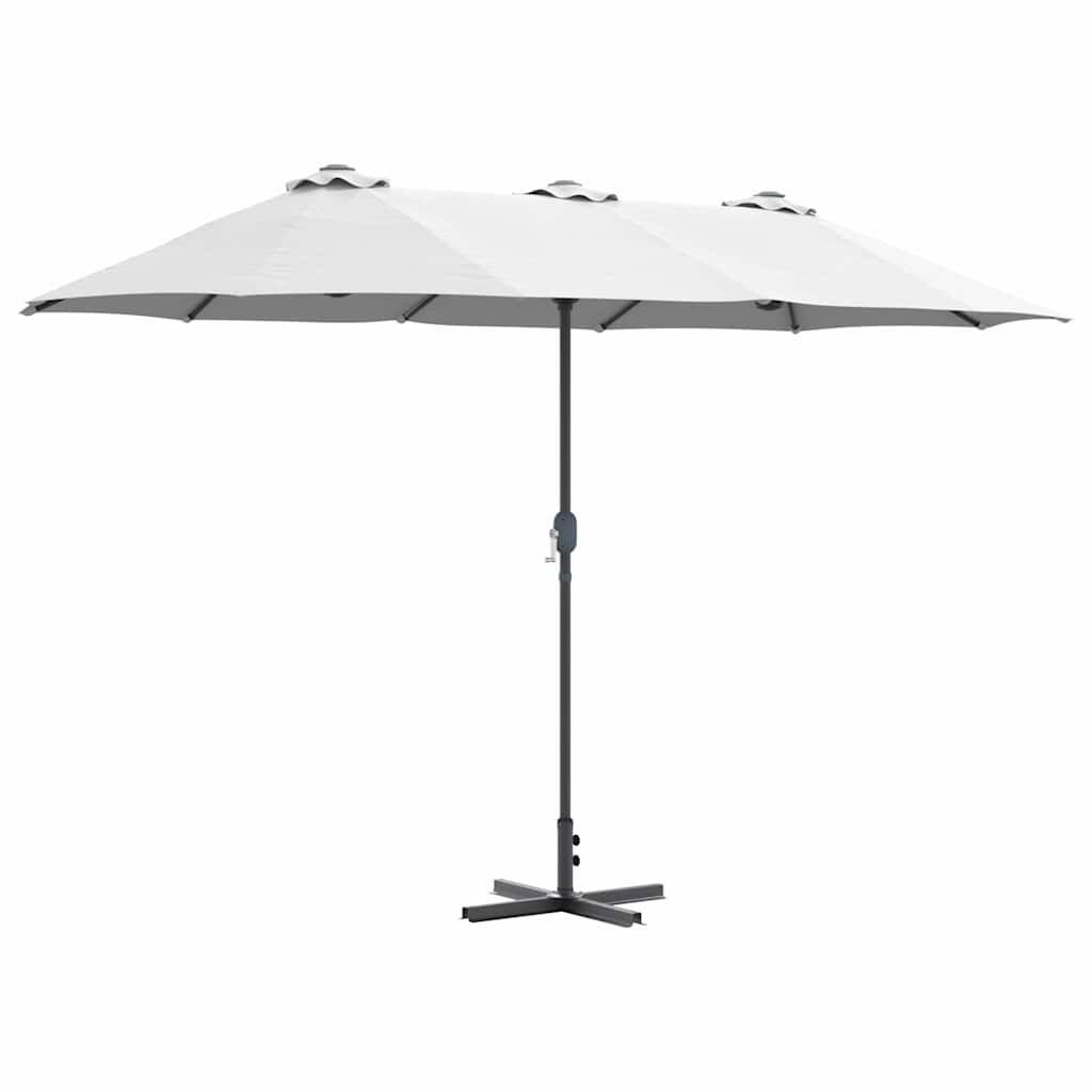 Garten-Sonnenschirm Sand 370 x 197 x 239 cm