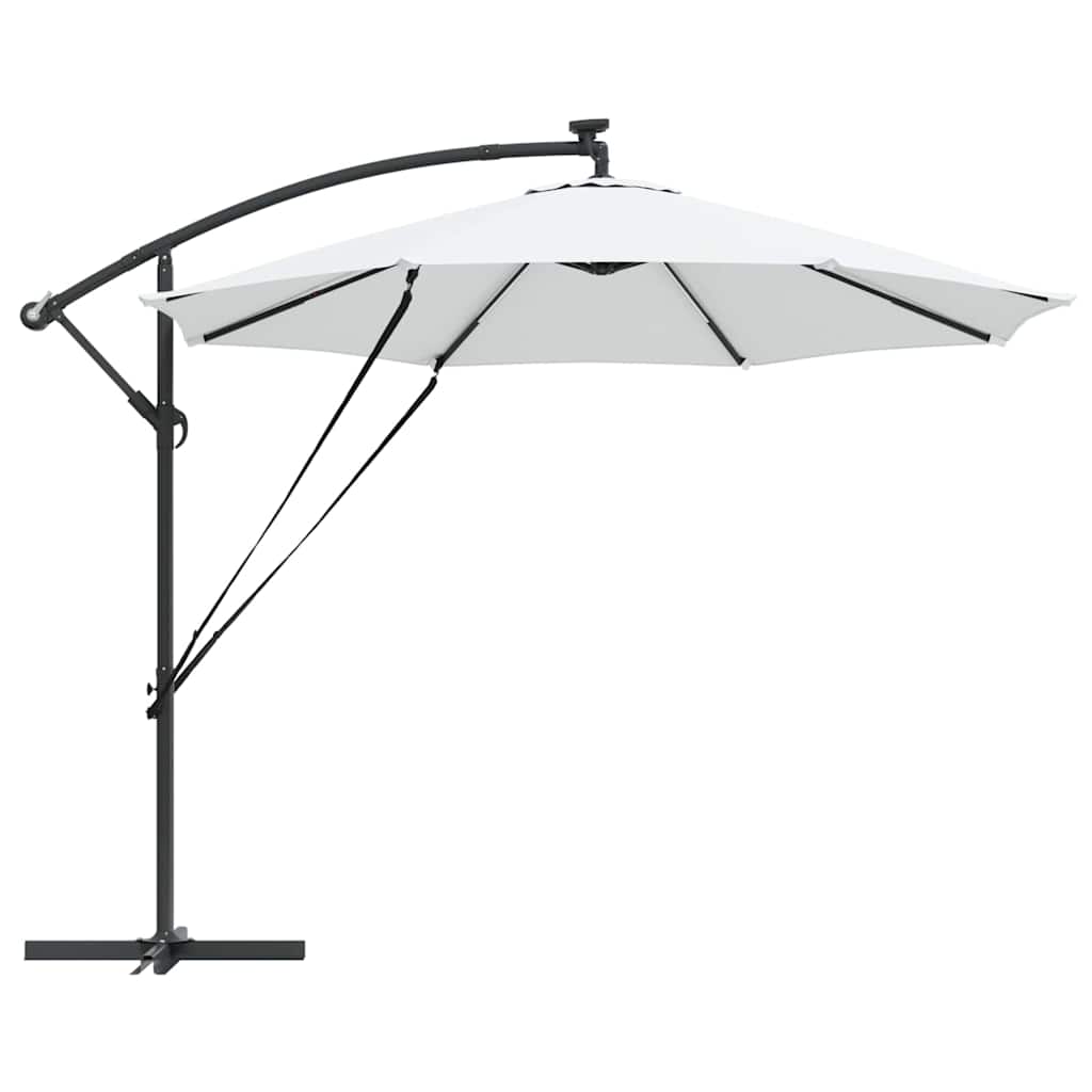 Sonnenschirm Sand 294 x 294 x 248 cm Polyester und Aluminium