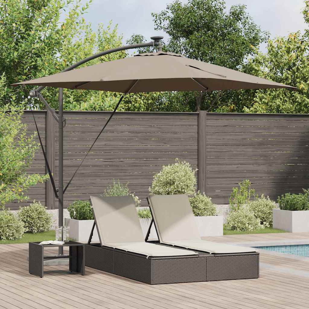 Sonnenschirm Taupe 249 x 249 x 250 cm Polyester und Aluminium