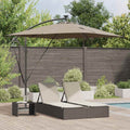 Sonnenschirm Taupe 249 x 249 x 250 cm Polyester und Aluminium