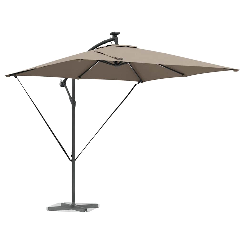 Sonnenschirm Taupe 249 x 249 x 250 cm Polyester und Aluminium