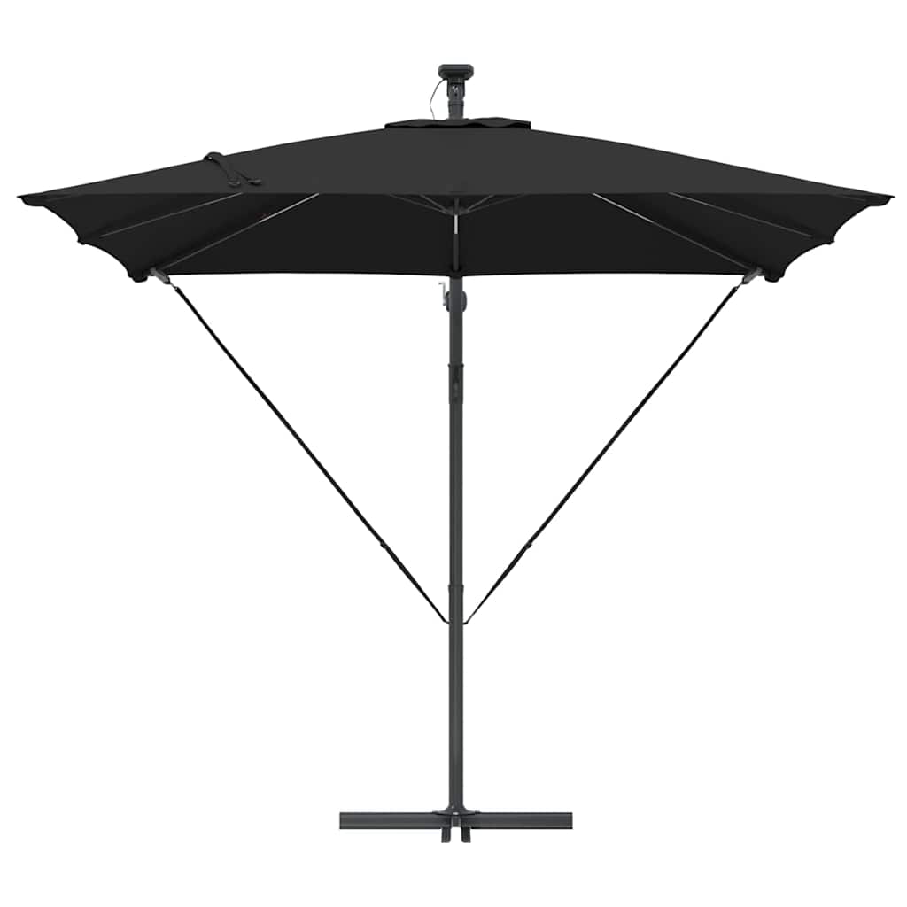 Sonnenschirm Schwarz 249 x 249 x 250 cm Polyester und Aluminium