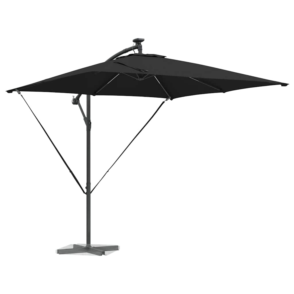 Sonnenschirm Schwarz 249 x 249 x 250 cm Polyester und Aluminium