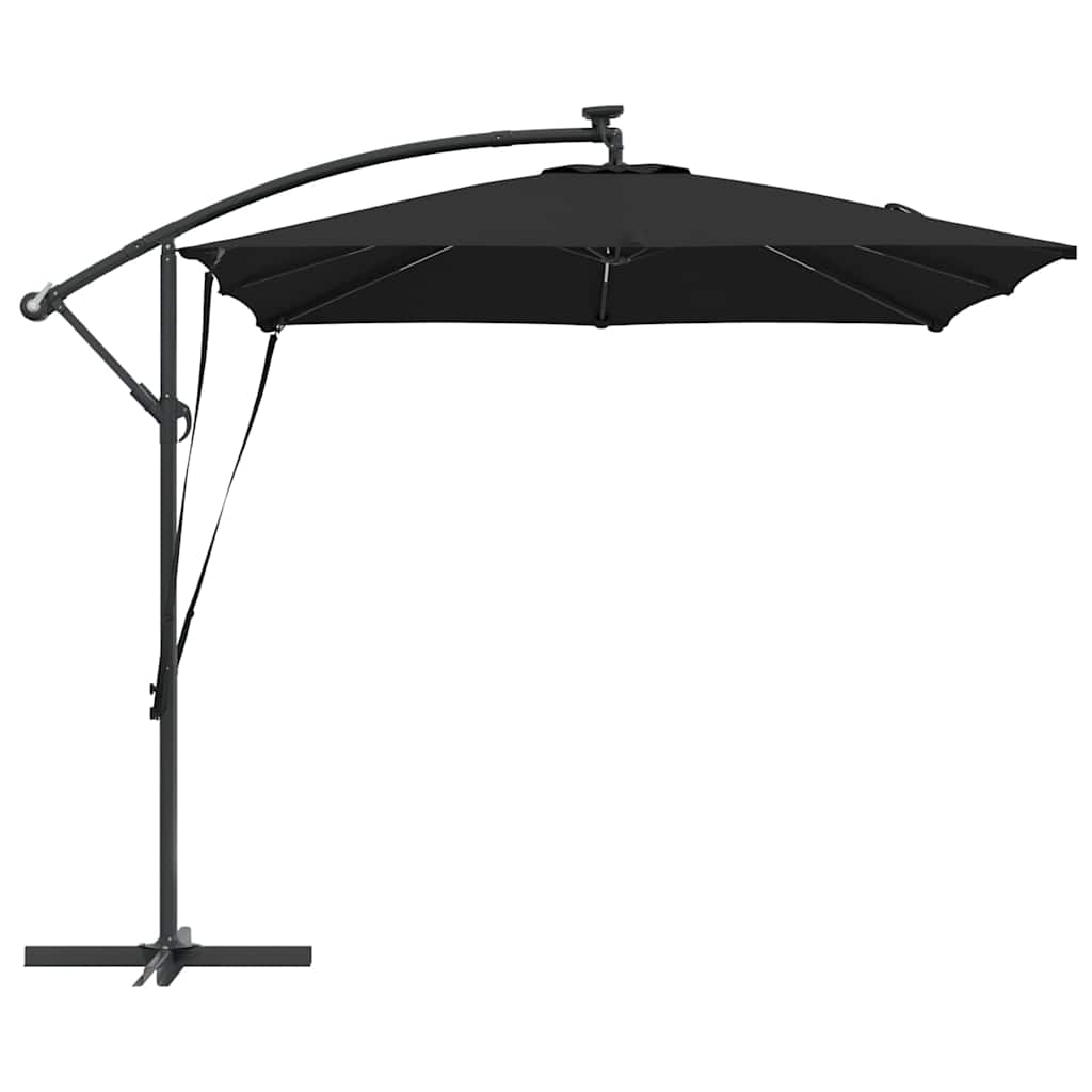 Sonnenschirm Schwarz 249 x 249 x 250 cm Polyester und Aluminium