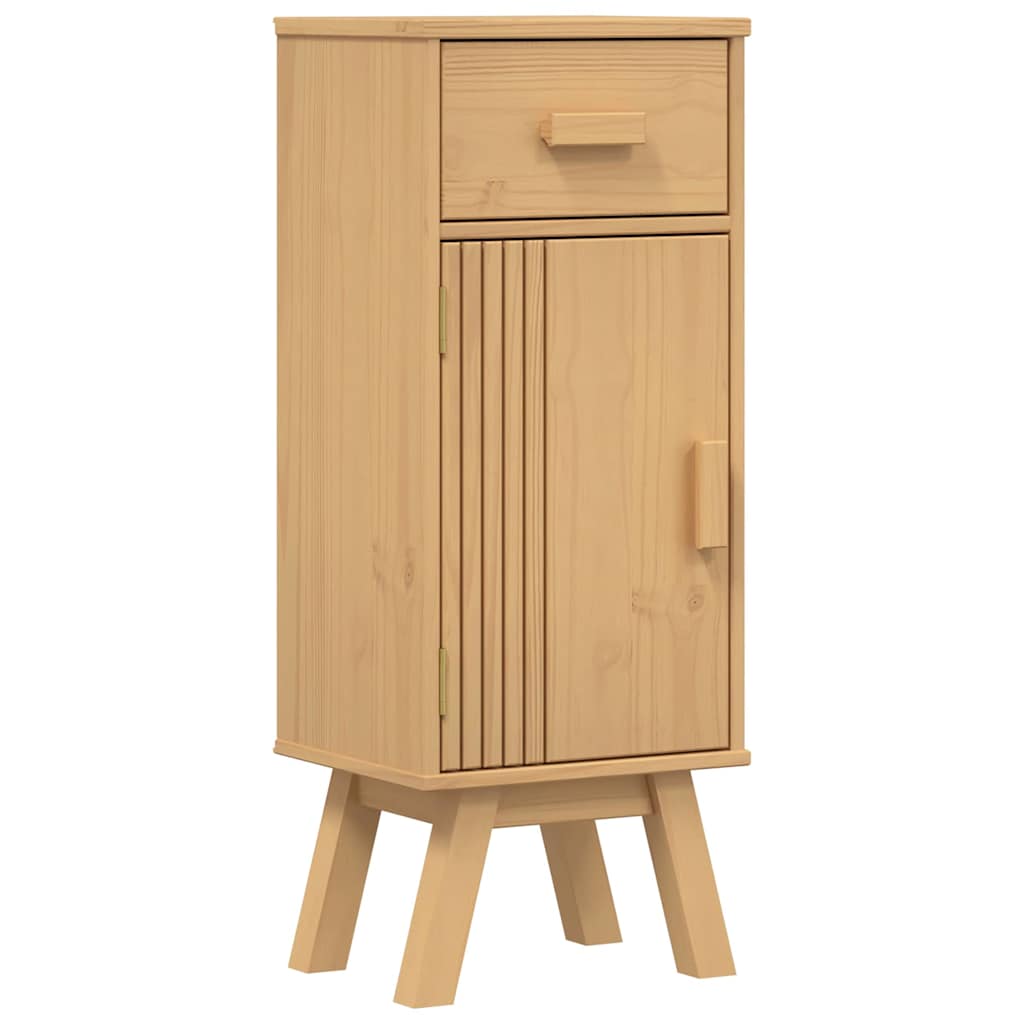 Badezimmermöbel-Set mit Regal 2 pcs Braun Massivholz Kiefer
