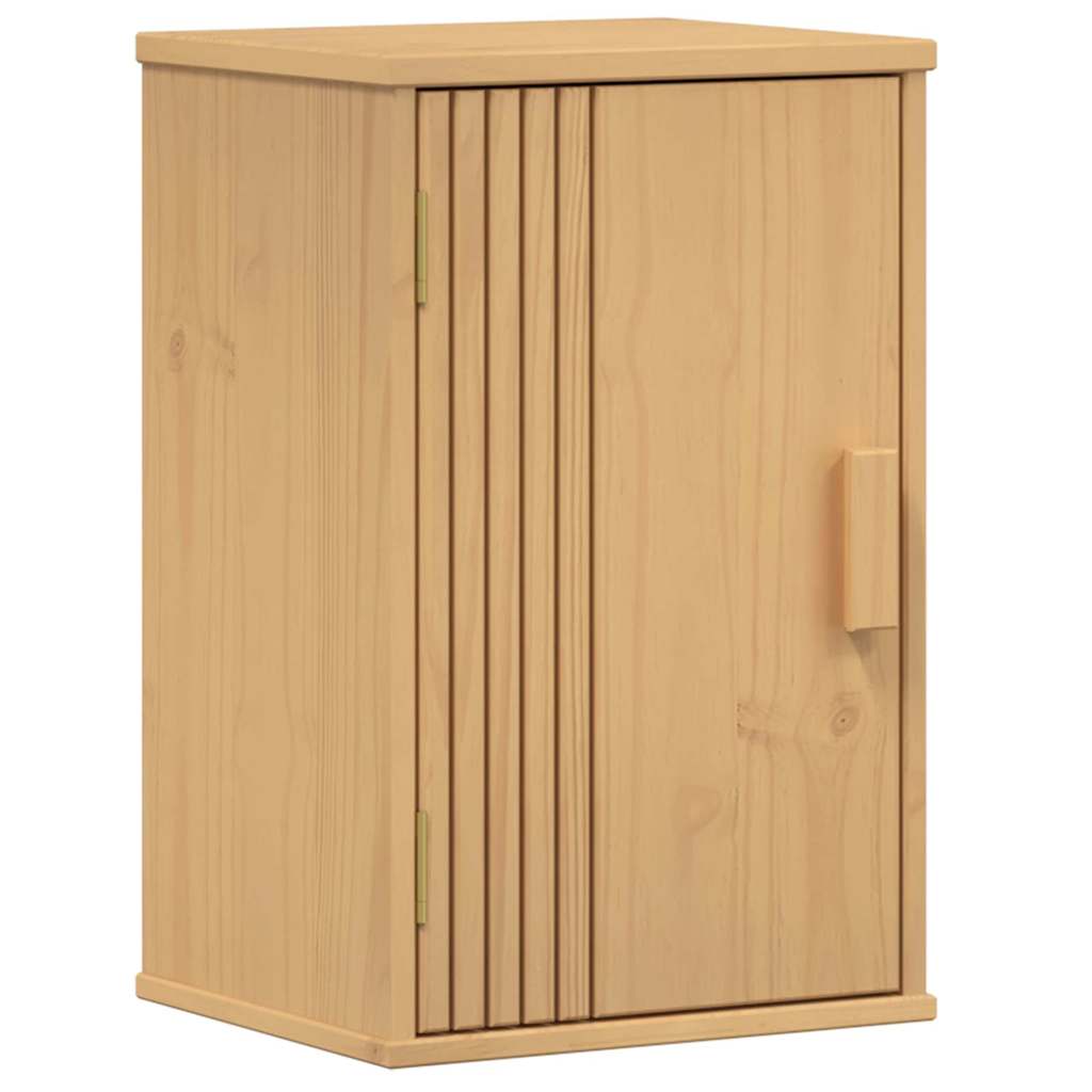 Badezimmermöbel-Set mit Regal 4 pcs Braun Massivholz Kiefer
