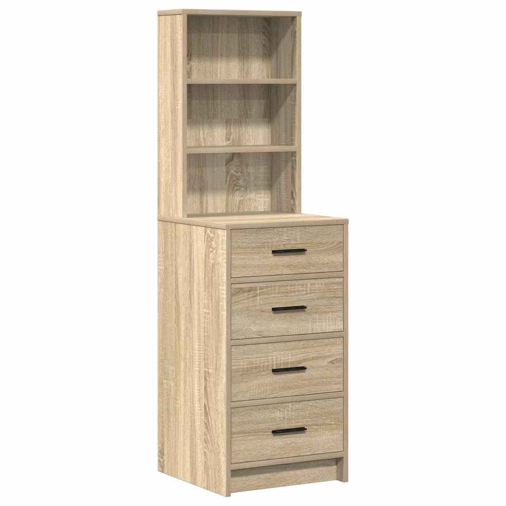 Schminktisch mit Regal Braun 78,5 x 41 x 135 cm Holzwerkstoff