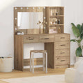 Schminktisch mit Regal Braun 78,5 x 41 x 135 cm Holzwerkstoff