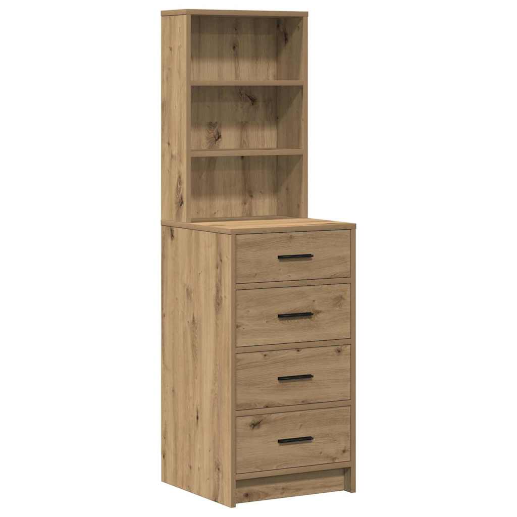 Schminktisch mit Regal Braun 78,5 x 41 x 135 cm Holzwerkstoff