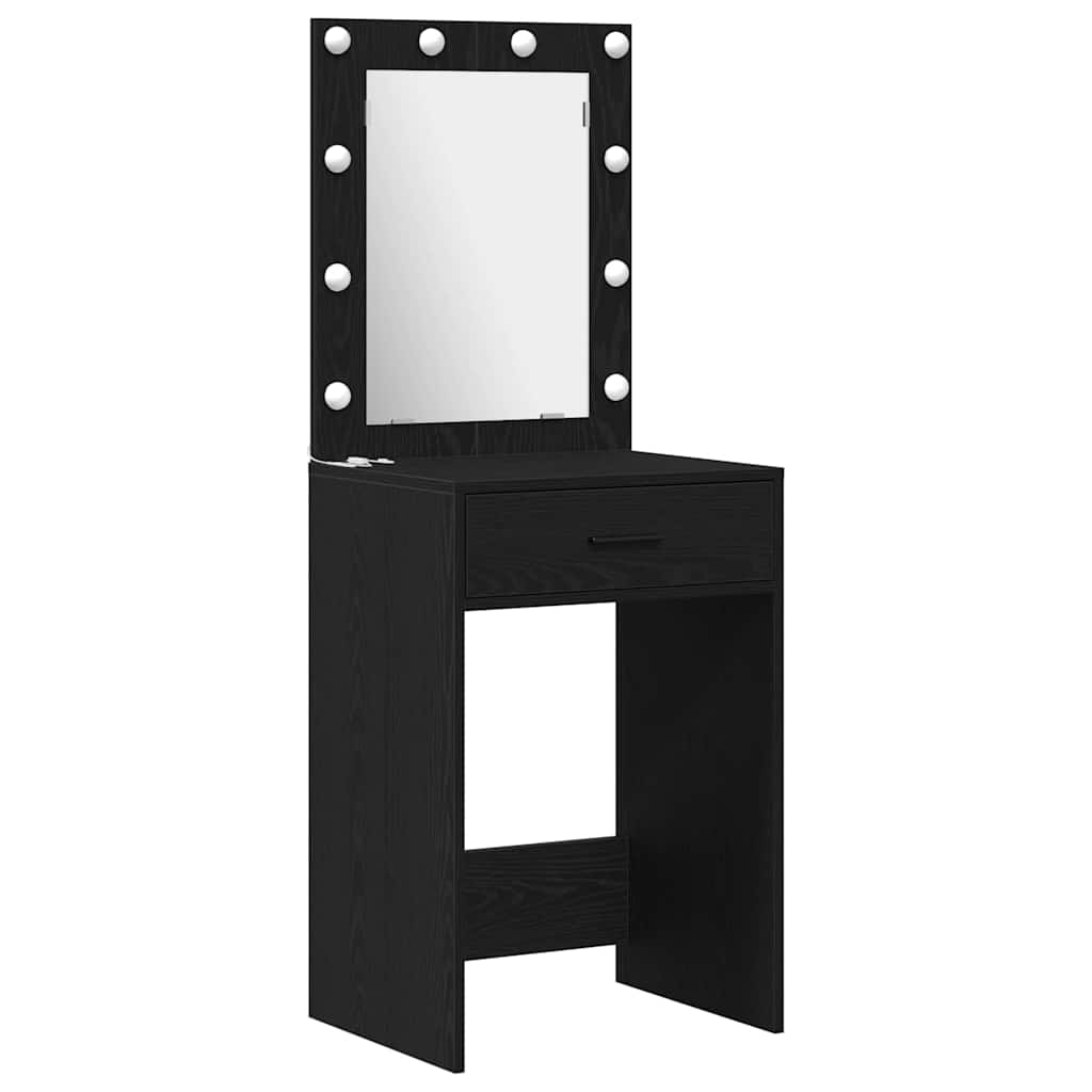 Schminktisch 2 pcs Schwarz 50 x 41 x 135 cm Holzwerkstoff