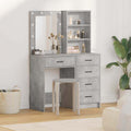 Schminktisch 2 pcs Grau 50 x 41 x 135 cm Holzwerkstoff
