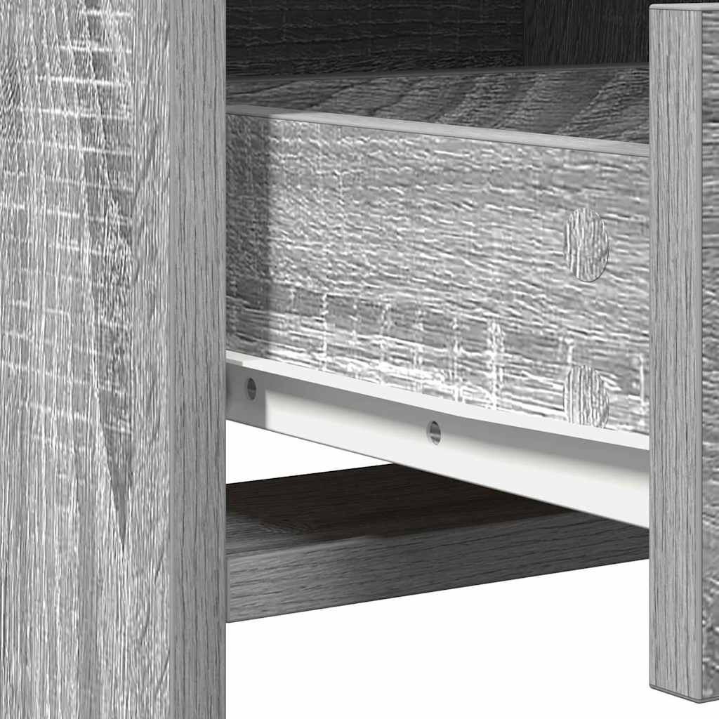 Schminktisch 2 pcs Grau 50 x 41 x 135 cm Holzwerkstoff