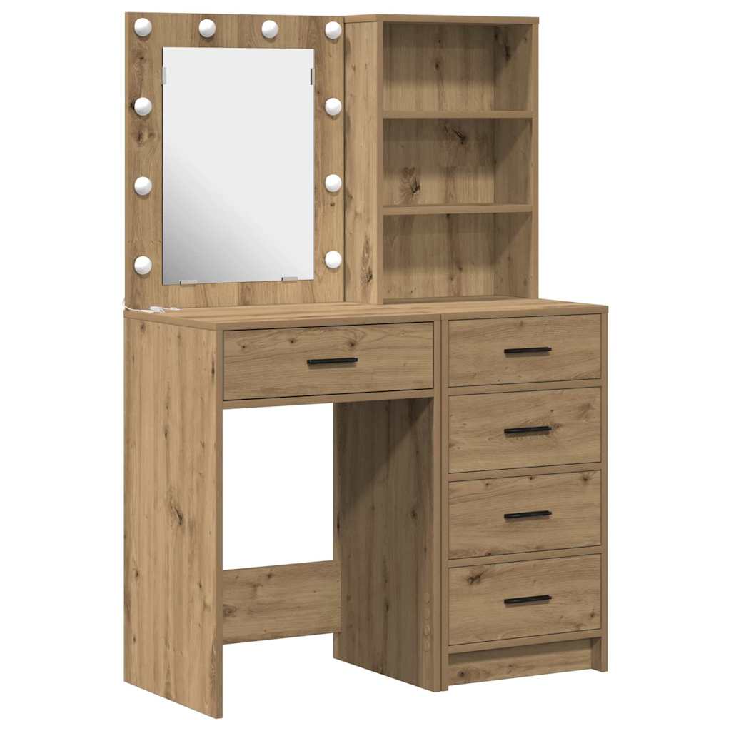 Schminktisch 2 pcs Braun 50 x 41 x 135 cm Holzwerkstoff