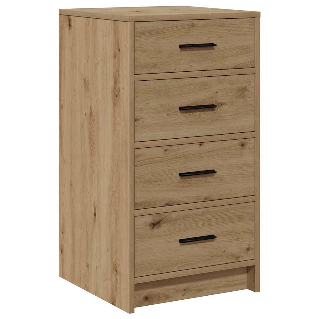 Schminktisch mit Schubladen 3 pcs Artisan-Eiche Holzwerkstoff