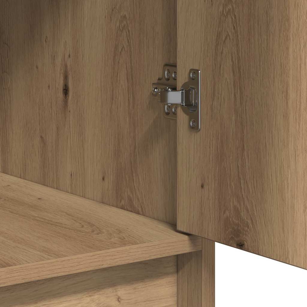 Schminktisch mit Spiegelbeleuchtung 3 pcs Braun Holzwerkstoff