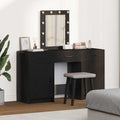 Schminktisch mit Tür Schwarz 50 x 41 x 135 cm Holzwerkstoff