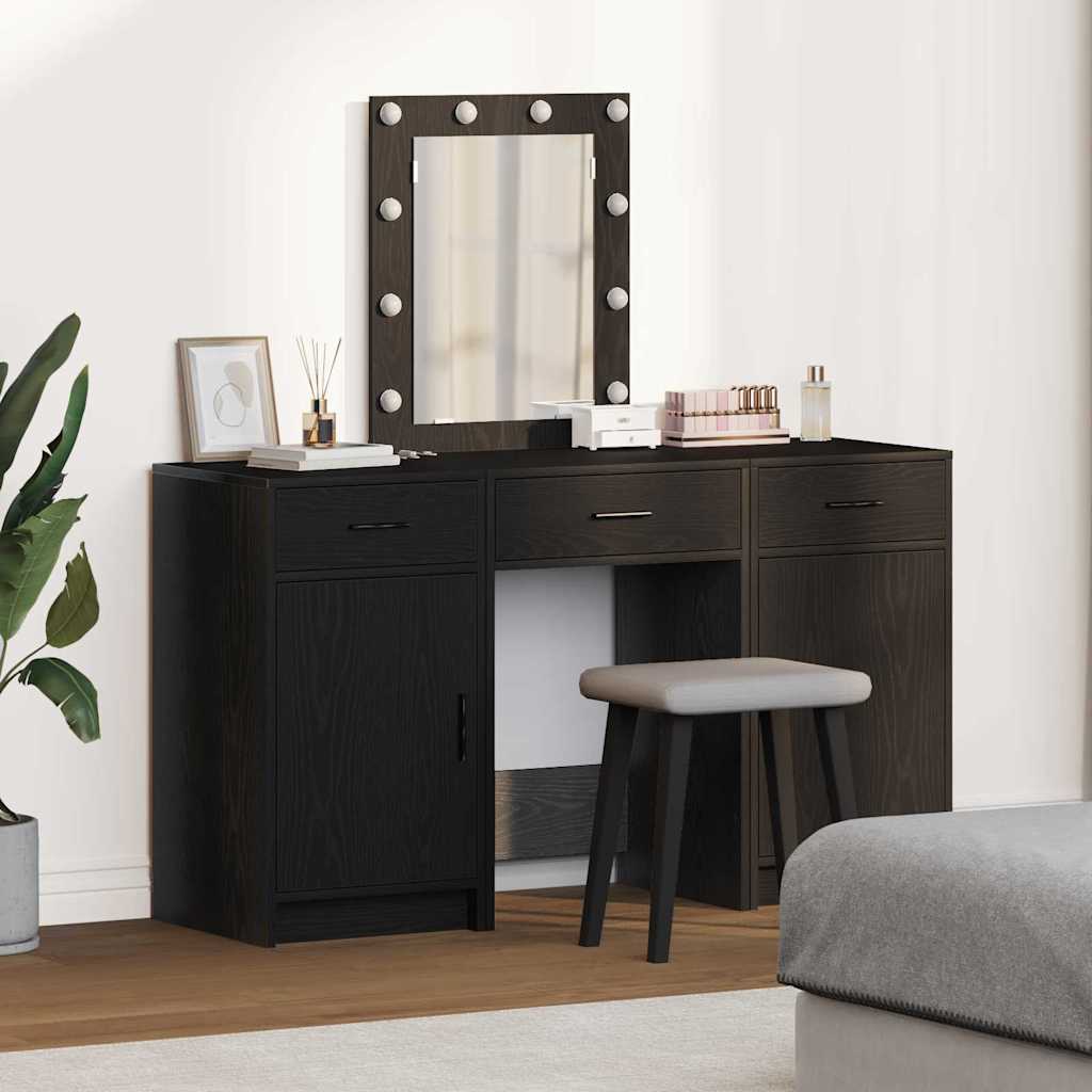 Schminktisch mit Tür Schwarz 50 x 41 x 135 cm Holzwerkstoff