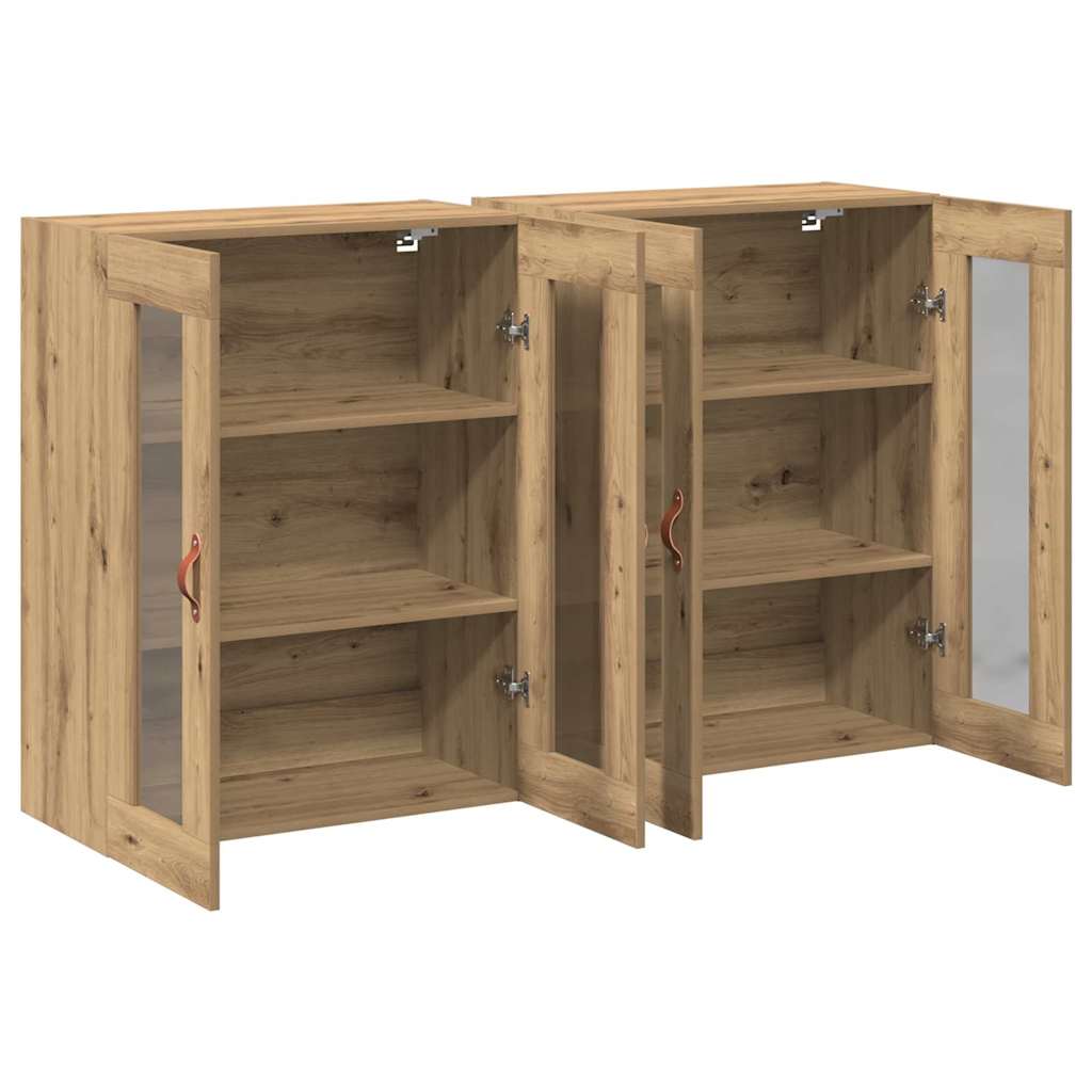 Wandschränke 2 pcs Artisan-Eiche 69,5 x 34 x 90 cm