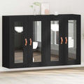 Wandschränke 2 pcs Schwarz Eichen-Optik 69,5 x 34 x 90 cm