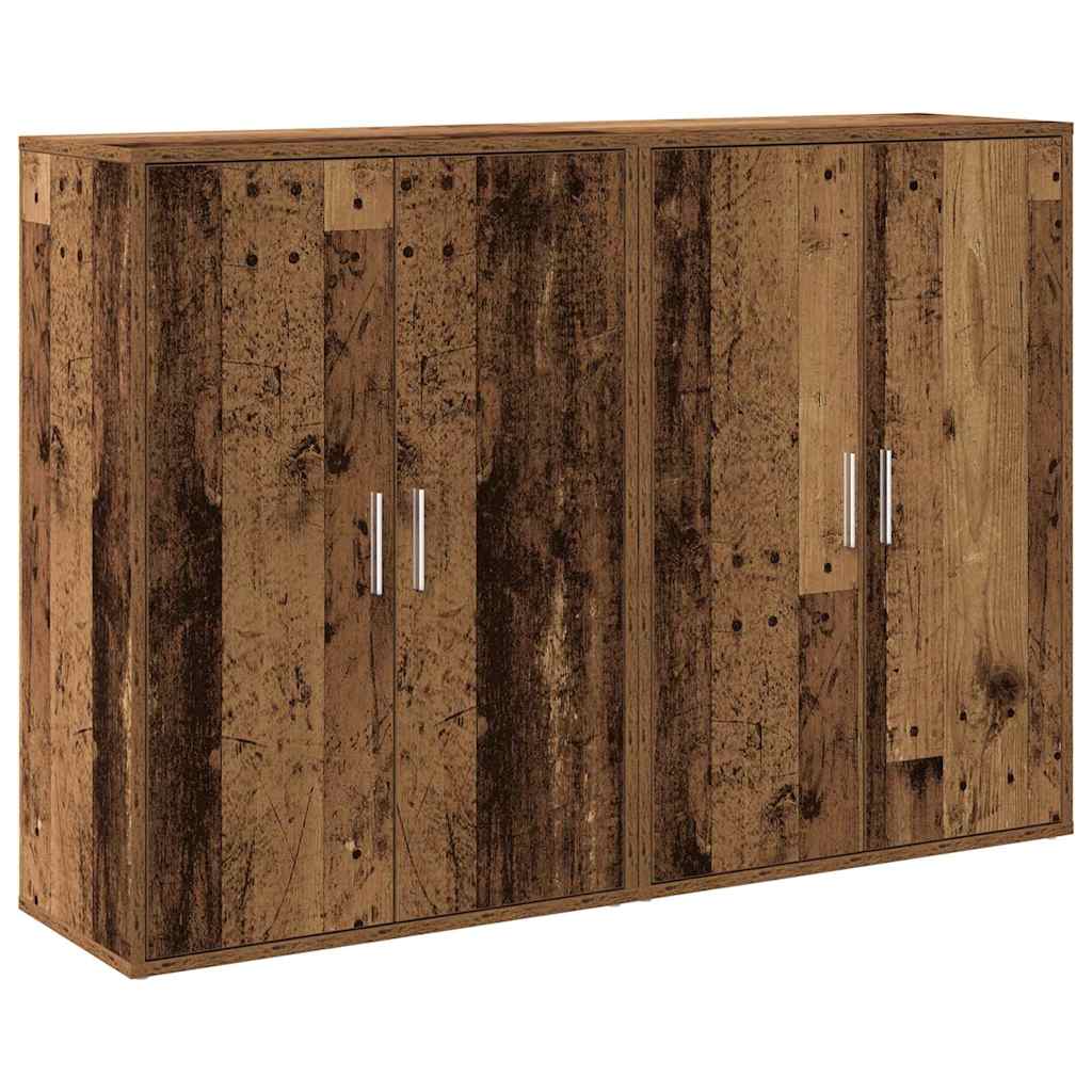 Sideboard 2 pcs Altholz 60 x 31 x 84 cm Holzwerkstoff