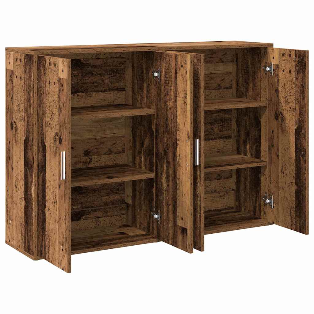 Sideboard 2 pcs Altholz 60 x 31 x 84 cm Holzwerkstoff