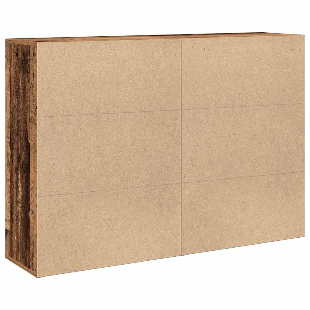 Sideboard 2 pcs Altholz 60 x 31 x 84 cm Holzwerkstoff