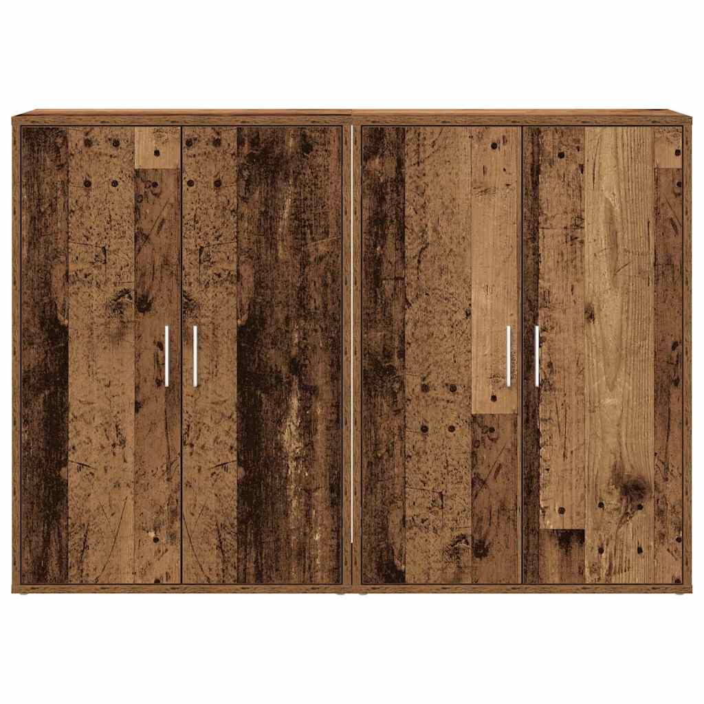 Sideboard 2 pcs Altholz 60 x 31 x 84 cm Holzwerkstoff