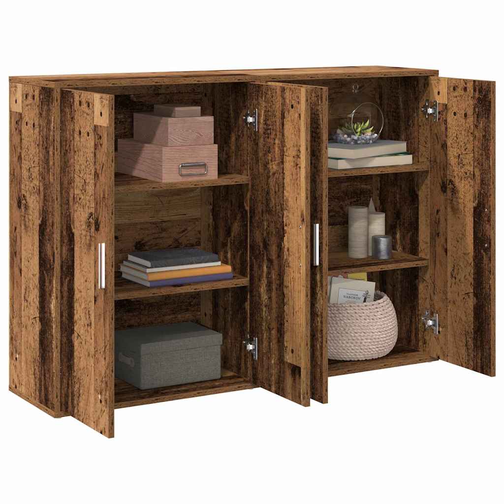 Sideboard 2 pcs Altholz 60 x 31 x 84 cm Holzwerkstoff