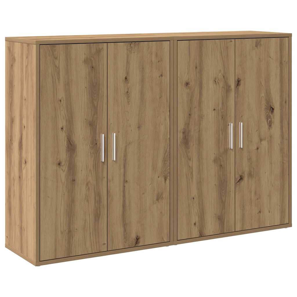 Sideboard 2 pcs Artisan-Eiche 60 x 31 x 84 cm Holzwerkstoff