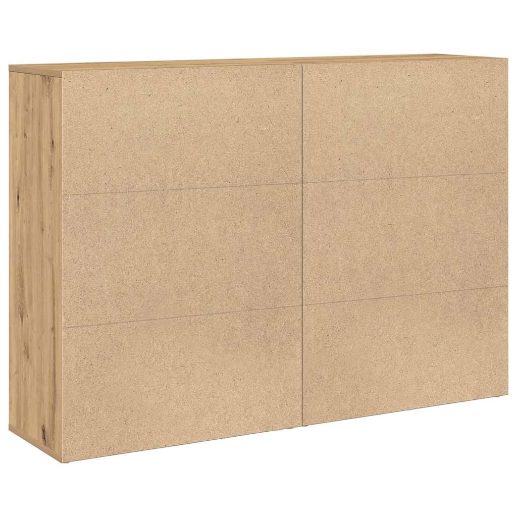 Sideboard 2 pcs Artisan-Eiche 60 x 31 x 84 cm Holzwerkstoff