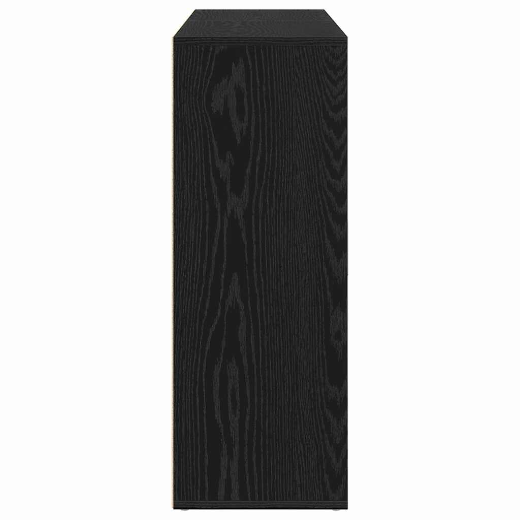 Sideboard 2 pcs Schwarz Eichen-Optik 60 x 31 x 84 cm