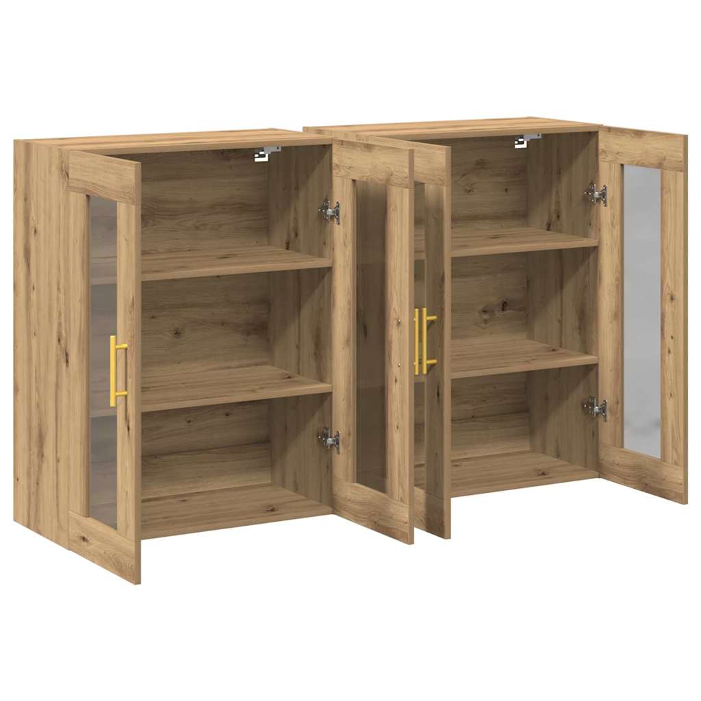 Wandschränke 2 pcs Artisan-Eiche 69,5 x 34 x 90 cm