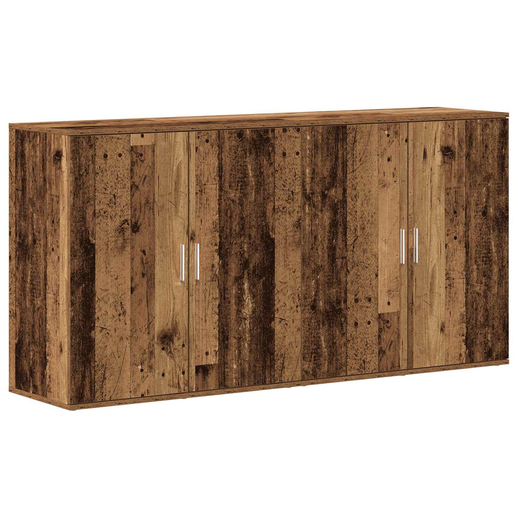 Sideboard 2 pcs Altholz 79 x 38 x 80 cm Holzwerkstoff